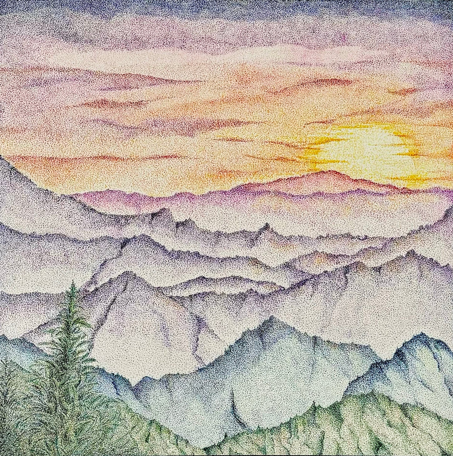 Blue Ridge Mountains at Sunrise