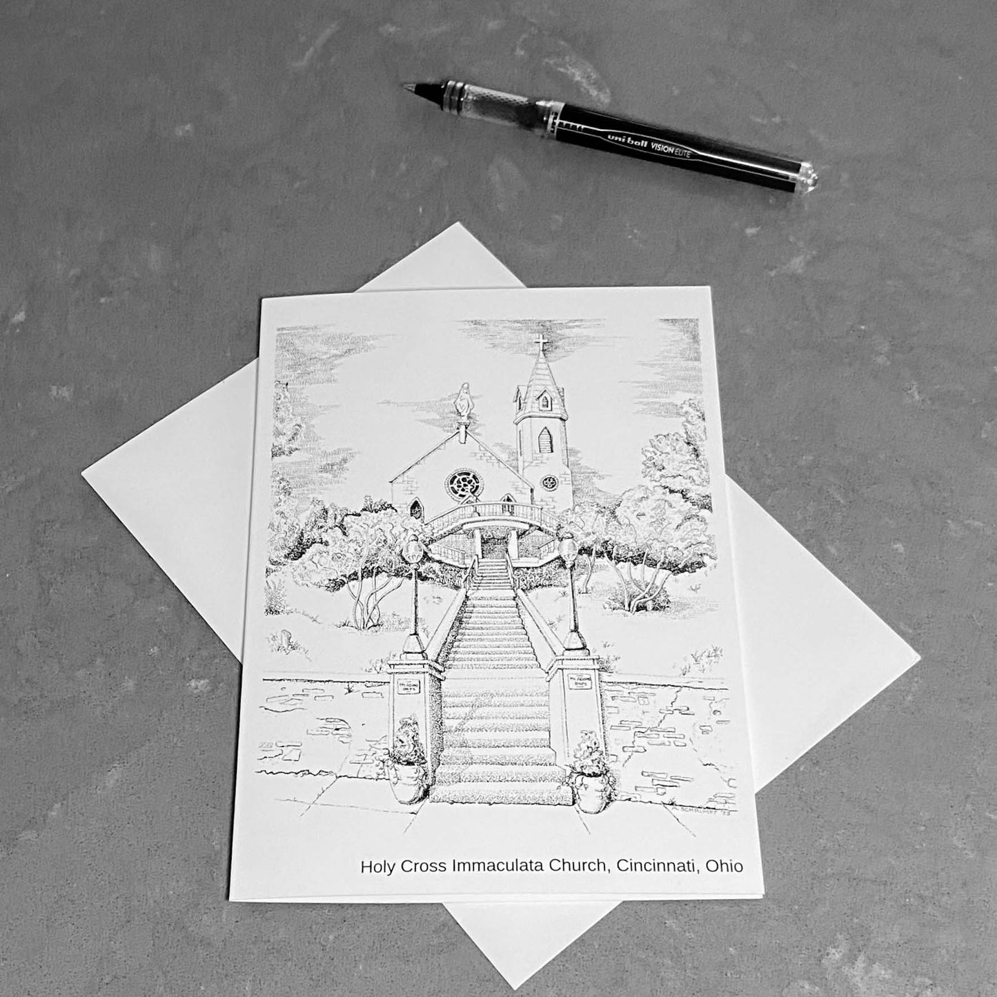 Holy Cross-Immaculata Church Illustration