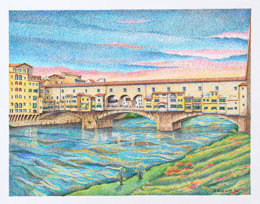 The Ponte Vecchio at Sunset