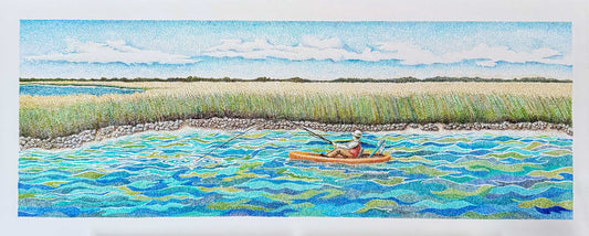 Fisherman Off the Coast of South Carolina