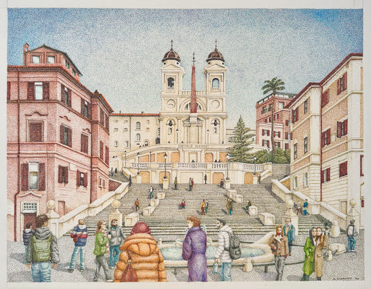 People Watching on the Spanish Steps