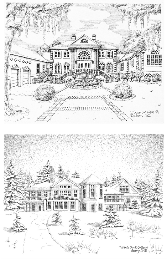 Custom Home Illustration